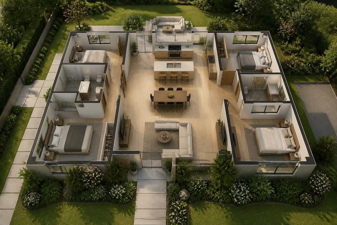 discover the benefits of a one storey residential floor plan, including easy accessibility, efficient use of space, and seamless indoor-outdoor living.