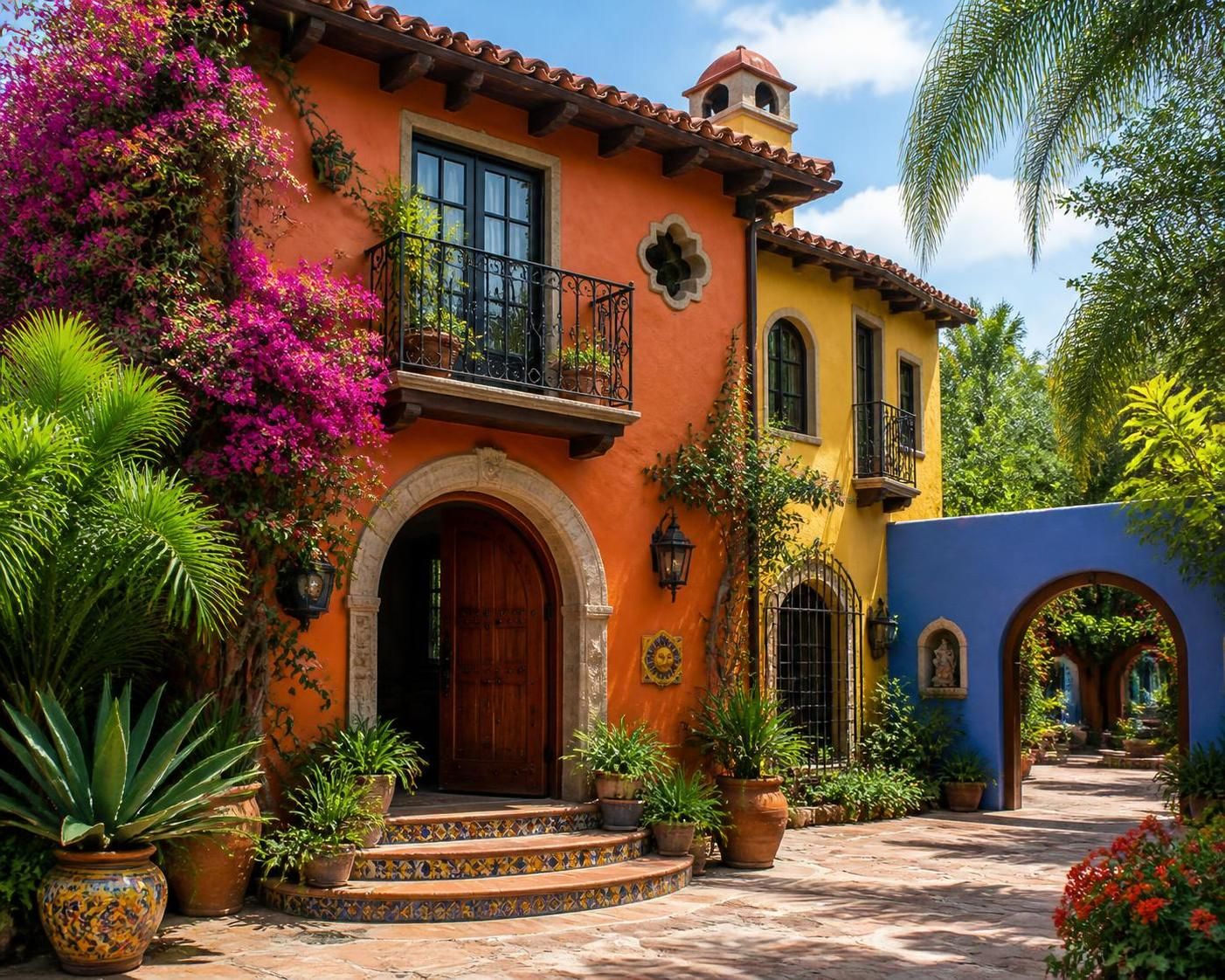 discover the key features and design ideas of mexican style homes, blending vibrant colors, rustic textures, and traditional elements for a warm and inviting living space.
