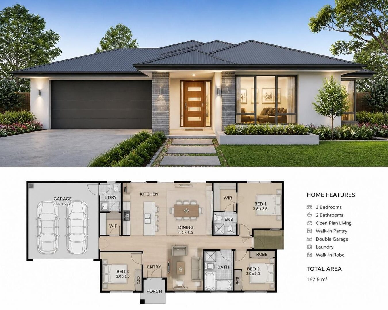 explore smart and practical three-bedroom single storey house plans designed for modern living, offering efficient layouts and stylish comfort.