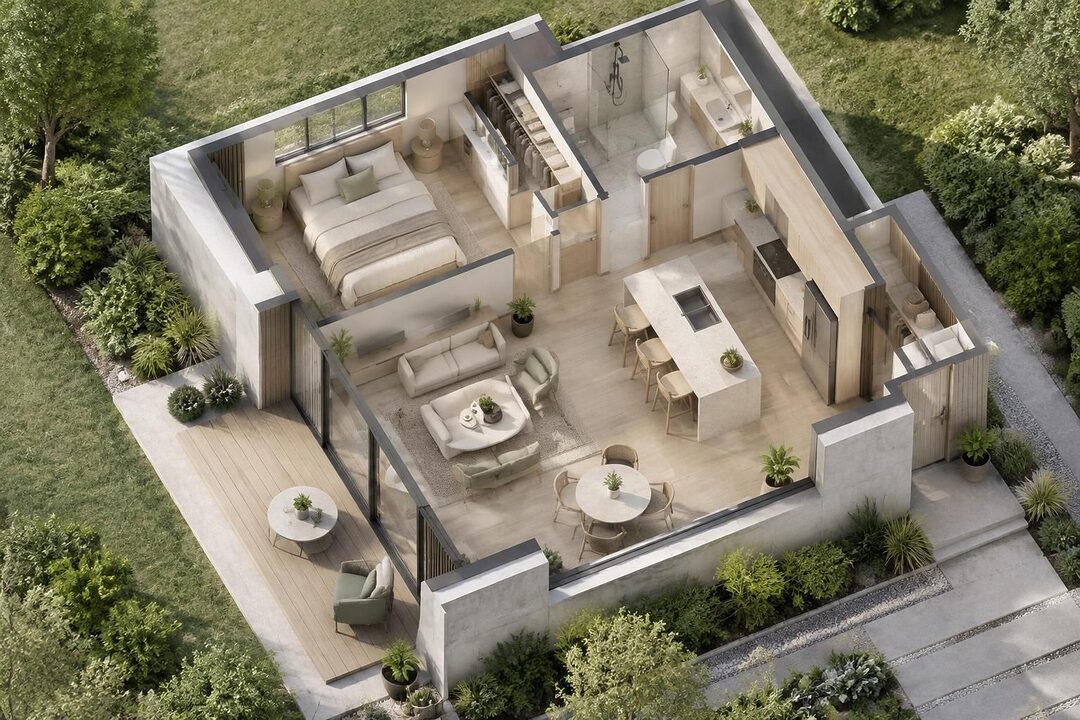 explore contemporary one-bedroom house plans designed for modern living, featuring smart layouts, stylish details, and efficient use of space.