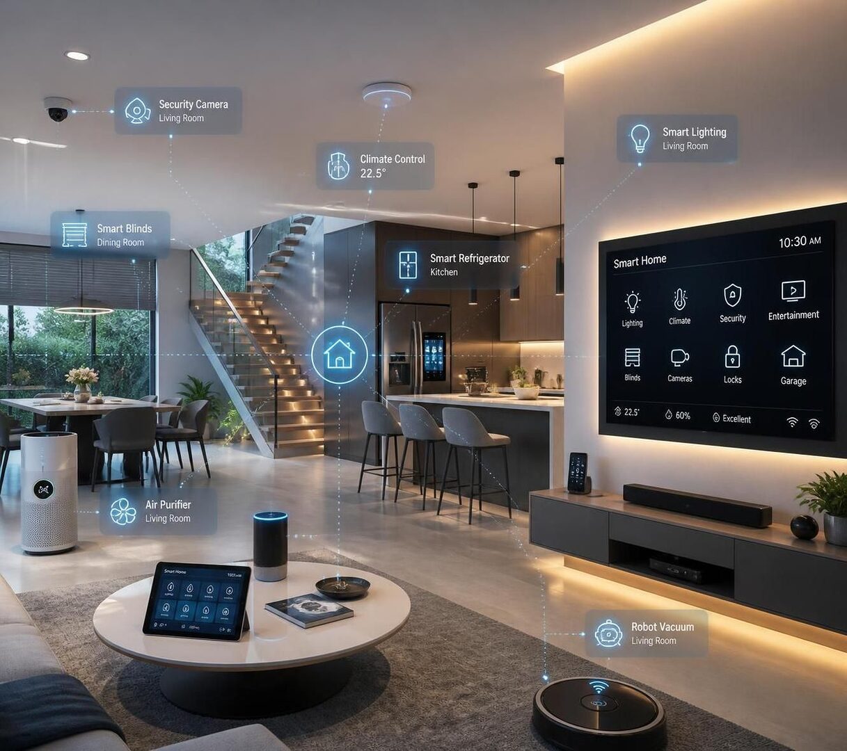 explore cutting-edge trends and breakthrough innovations in technological house design, transforming modern living spaces with smart solutions and futuristic aesthetics.